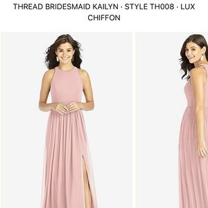 SHIRRED SKIRT HALTER DRESS WITH FRONT SLIT IN ROSE - PANTONE ROSE